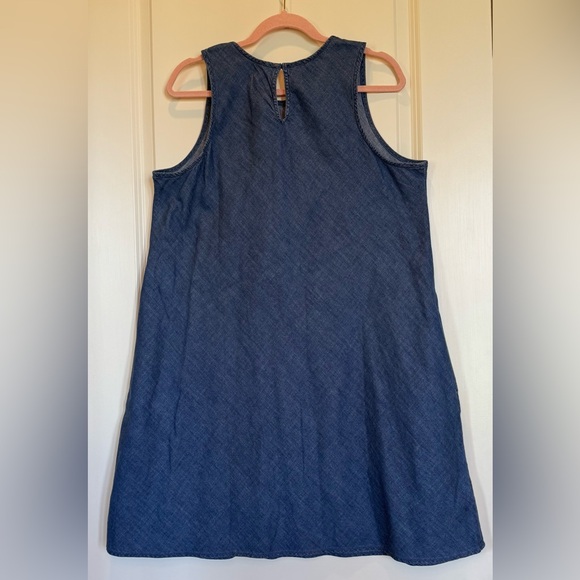 GAP 1969 Denim A-Line - shift dress with pockets - Size Large - EUC - Picture 3 of 10